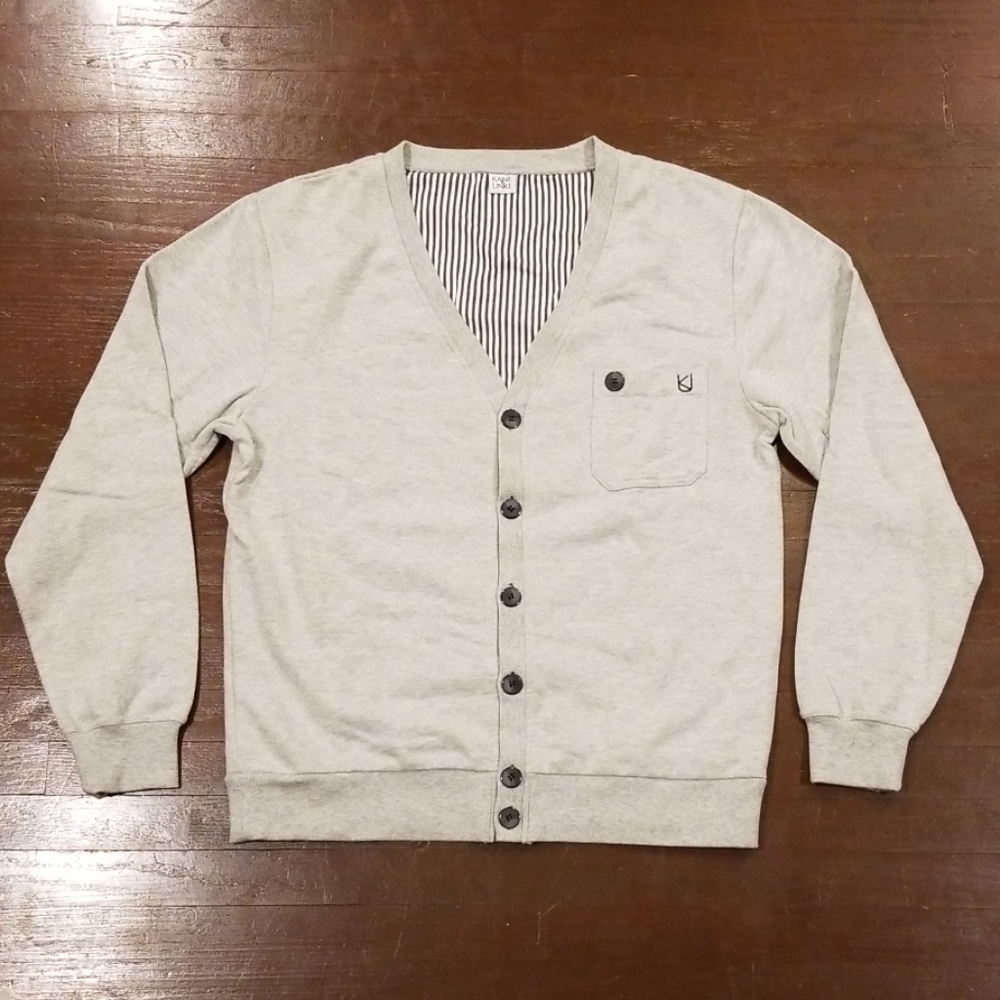 Kane & Unke Heather Gray Cardigan XL